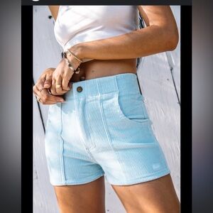 🩵 Hammies Powder Blue Corduroy Shorts – Women’s Size 26 – EUC